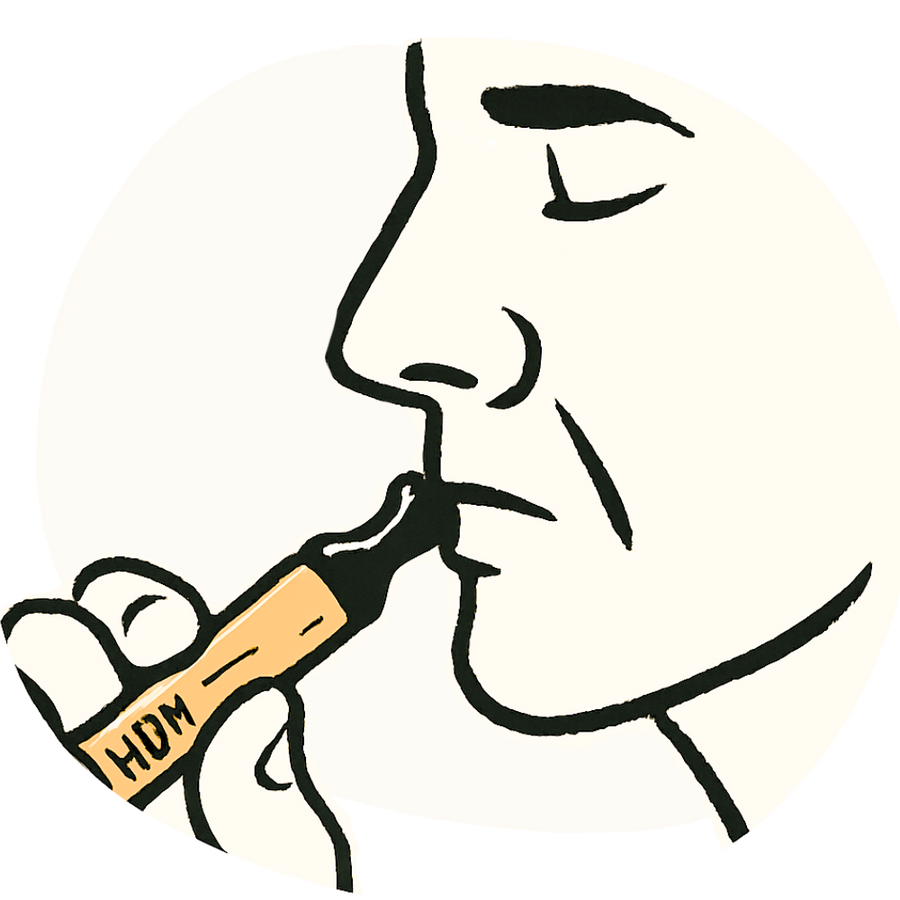 Draw flavored air